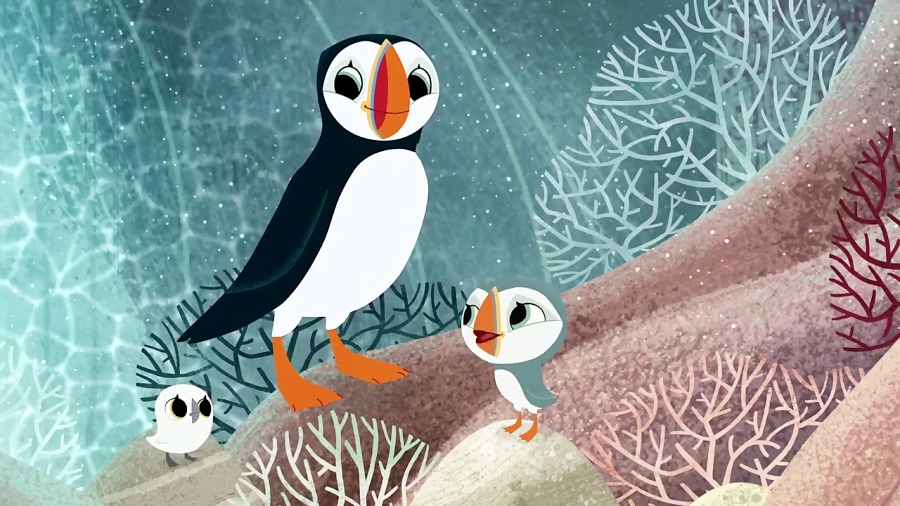 انیمیشن صخره پافین ها Puffin Rock - فصل 1 قسمت 12 ( 34 تا 36 )